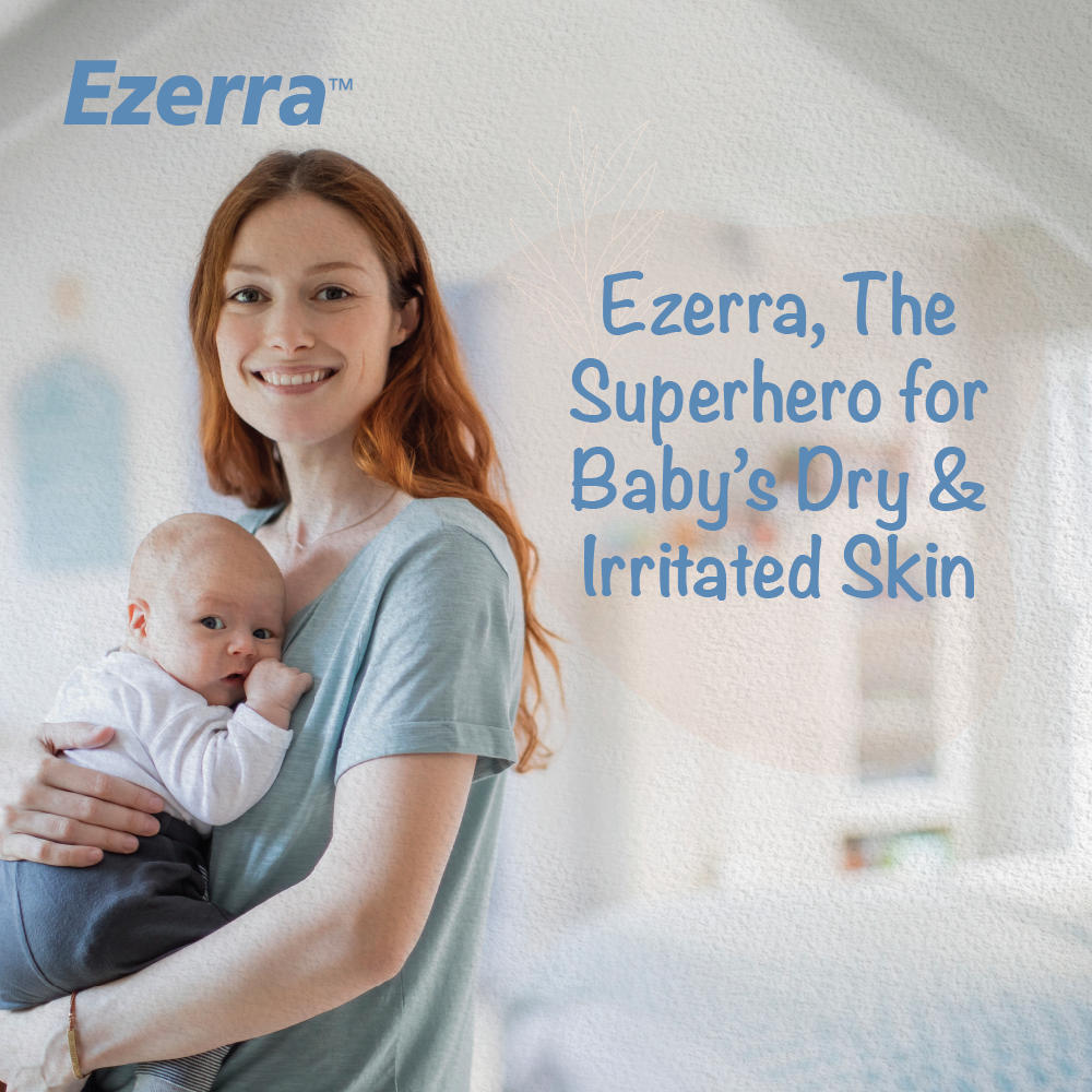 Ezerra rescue baby dry irritated skin
