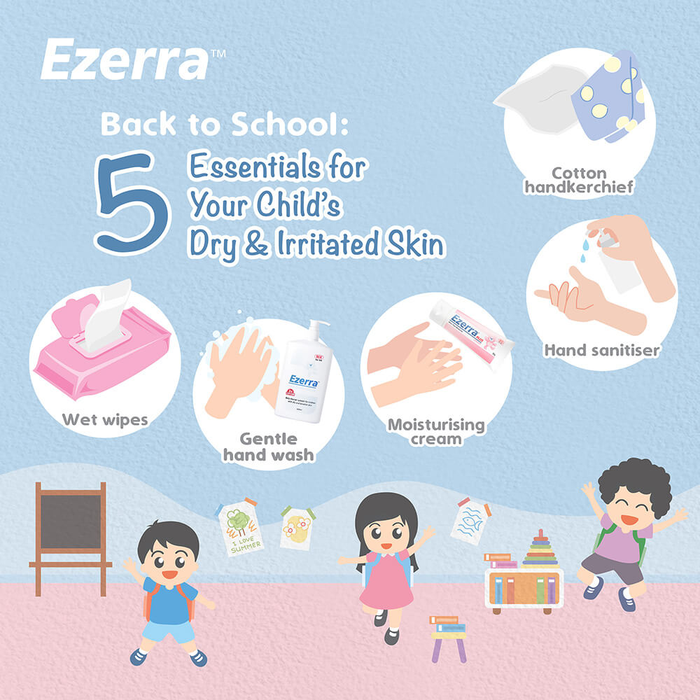 Back to school tips for dry irritated skin children